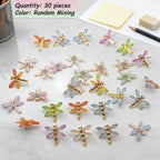 30 Pcs Colorful Resin Dragonfly Push Pins, Insect Thumb Tacks - Image 6