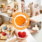 3.4oz Felting Wool Sun Orange, Needle Felting Wool, Wool Roving - Image 5