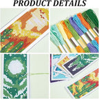 INFUNLY 6PCS Landscape Cross Stitch Bookmark Kit - Image 5