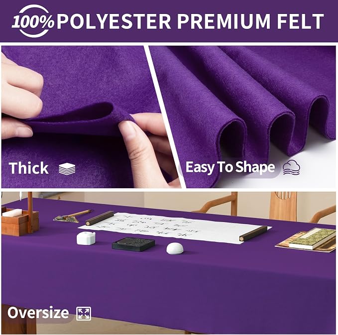 Purple Fabric Sheet 72" X 36", 1.4mm Thick Large Soft Durable Flexible Craft - Image 5