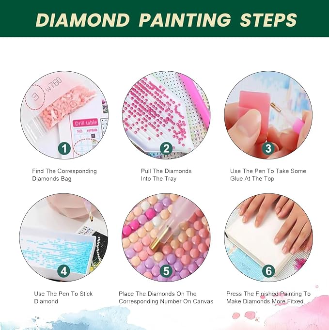 EIBEILI Diamond Painting Kits for Adults Lamb DIY 5D Diamond Art Paint - Image 7