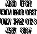 156 Pieces 30 Sheets Extra Large Letter Stickers, Vinyl Mailbox Numbers by Llewyn
