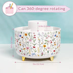 SKYDUE 360 Degree Rotating Desk Organizer, Dual-Purpose Pencil Pen Holder - Image 2