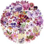 Transparent Flora Scrapbook Stickers Aesthetic Flowers Stickers | Transparent & - Image 5