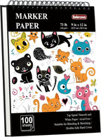 Belenova 9" x 12" Marker Paper Pad, 100 Sheets leedproof Drawing Paper by Unknown