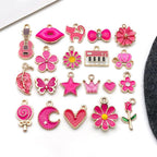 WOCRAFT 40pcs 20 pairs Assorted Enamel Bracelet Charms - Image 6