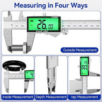 Rechargeable Digital Caliper 6 Inch, High-Precision Stainless Steel Vernier - Image 5