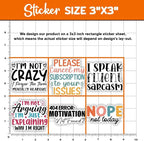 MAIANEY | Funny Sarcastic Sticker Pack – 10PCS 3 Inch Vinyl Waterproof Decals - Image 4
