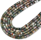 150pcs 4x2mm Natural Indian Agate Heishi Disc Rondelle Spacer Semi Precious - Image 3