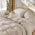 SONORO KATE 100% French Linen Duvet Cover Queen Size, Soft Breathable by SONOROKATE