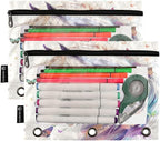 Custom White Horse Butterflies Pencil Pouch - Image 2