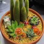 3pcs Resin Mushroom Miniature Fairy Garden Decoration Accessories Sculptures - Image 4