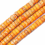 Natural Stone Heishi Beads for Necklace Making, 4 mm x 2 mm Small Flat Round by YUGDRUZY