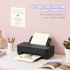 40 Sheets Cream Cardstock Paper 8.5 x 11, Ivory Cardstock Printer Paper 8.5x11 - Image 4