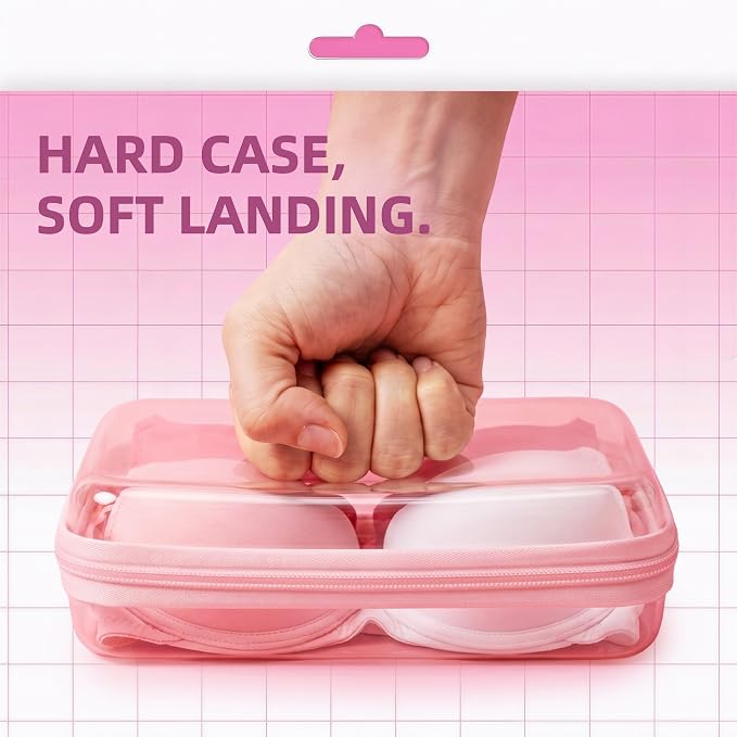 CoiiJoii 3PCS Large Clear Hard Shell Zippered Case, Diaper Bag Organizing - Image 5