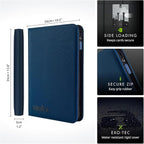Vault X 9 Pocket Zip Binder, 360 Cards, Exo-Tec Material, 20 Side-Loading Pages - Image 2