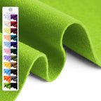 Spring Green Soft Felt Fabric Sheet 36" x 36", 1.6mm Thick, Premium Craft Felt by Grainear