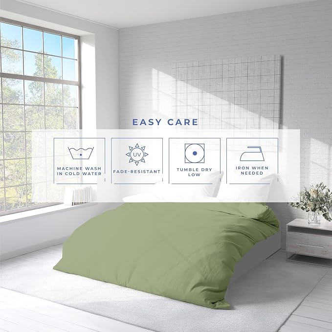 Kotton Culture 1 Pc Duvet Cover Queen Size/Full Size-100% Egyptian Cotton 600 - Image 6