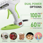 Full Size Hot Glue Gun 60W/100W Dual Power W/ 20PCS Sticks, Home Repair - Image 2