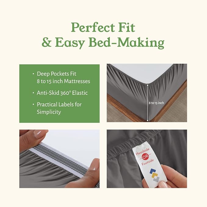 California Design Den King Bed Sheets Set - Image 5