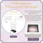 Create Your Own Glass Photo Paperweight Kit, Personalized Engraved Paperweight - Image 3