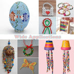 QPIXVB 1100PCS White Pony Beads, Friendship Bracelet Beads Kit, Bead - Image 4