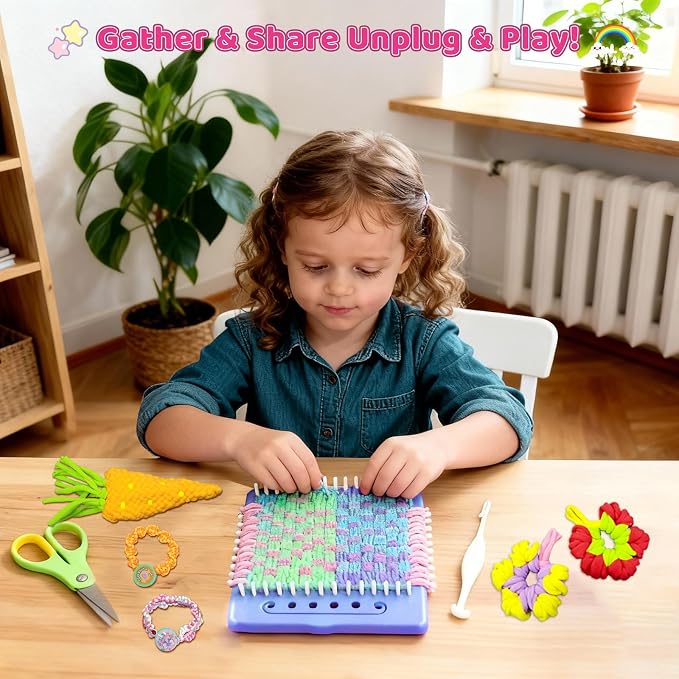 Weaving Loom for Kids & Friendship Bracelet Making Kit for Girls, Birthday - Image 6