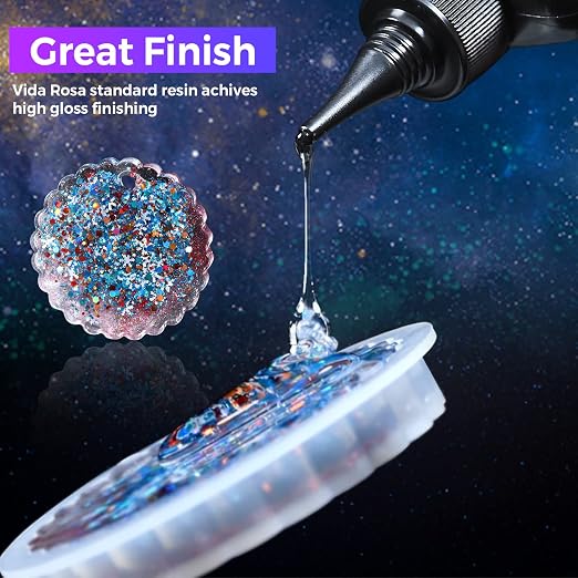 UV Resin 100g- VIDA ROSA RESIN Crystal Clear Hard Ultraviolet Curing Epoxy Resin - Image 4
