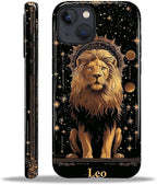 ZHEGAILIAN Case for iPhone 15, Galaxy Lion Gold Durable Shockproof Silicone + by Home