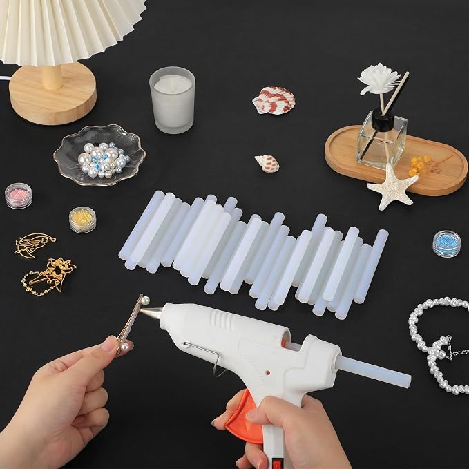72 Pack 0.43x4 Glow in the Dark Glue Sticks, Hot Melt Glue Sticks Crafting DIY - Image 7