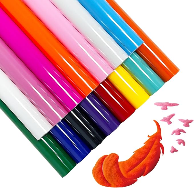 12" x 10" Iron-On 3D Puff Heat Transfer Vinyl Sheets - Image 2