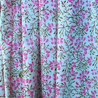 E-Tailor® Indian Ethnic 100% Cotton Voile Running Hand Block Print Natural - Image 3