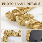 Cuspin 5x7 Picture Frame Gold Picture Frames, Ornate Vintage Ginkgo Leaf - Image 8