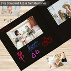 DIY Scrapbook Album 8x8 Inch, Hardcover Kraft Paper Scrap Book Photo Album - Image 6
