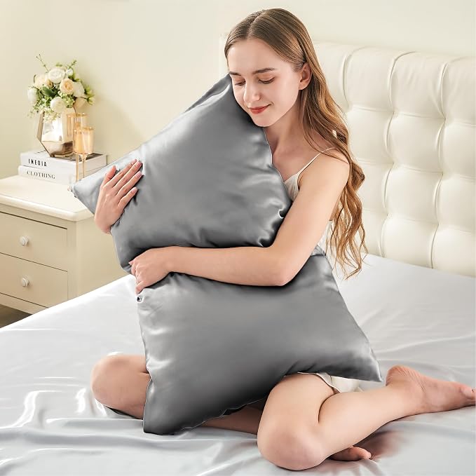 INFIIXSO Mulberry Silk Pillow Case King Size, Silk Pillowcase - Image 3