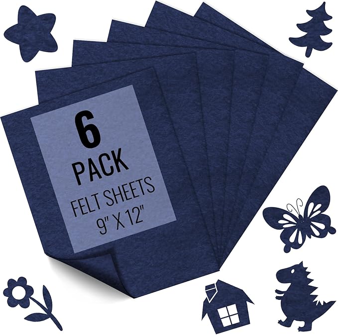 IONTACH 9" X 12" Soft Felt Sheets 1.6mm Thick | Felt Fabric by IONTACH