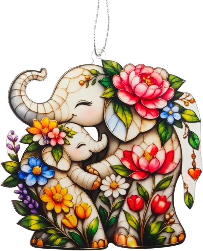 Gifts for Women Acrylic Elephant Ornament by TRANGLE