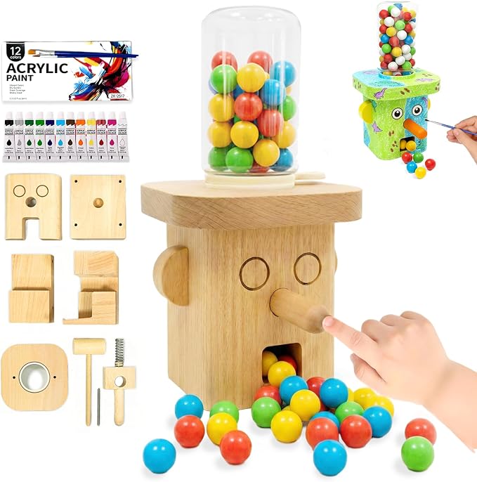MUKESKY Wood Building Kits for Kids, DIY Woodworking Kit, Safe Creative Wooden by Unknown