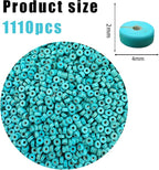 Turquoise Heishi Beads Bulk for Jewelry Making - Image 2
