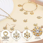 Landical 50 Pcs Winter Snowflake Charms - Image 5