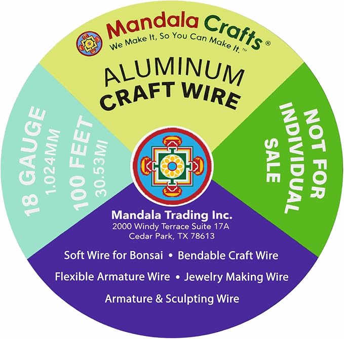 Mandala Crafts 18 Gauge Anodized Aluminum Craft Wire - Image 3