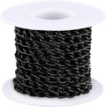 Jishi 16ft Aluminium Curb Chain Roll, Thick Twisted Chain Links, Jewelry Making by Jishi