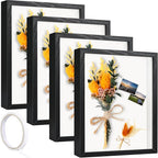 4 Pack 5 x 7in Shadow Box Frame, Shadow Boxes Display Cases by IWOLOMI