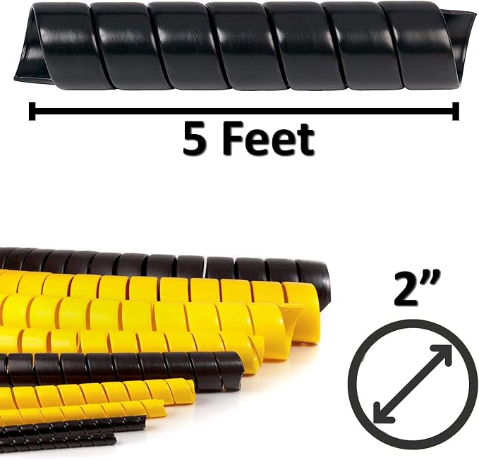 Electriduct 2 Inch Heavy Duty Spiral Wrap HDPE Flexible Plastic Cable Sleeve - Image 3