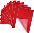 10PCS Red Self Adhesive Felt Fabric Sheets Sticky Felt Sheets by Bringsparkletoeverydaylife