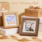 4x4 Shadow Box Picture Frame Real Glass Front, Small Shadow Box Frame Display - Image 6