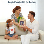 Reouinty Wooden Puzzle for Adults, Eagle Flag 200 Piece 11.2x11.2 in | Jigsaw - Image 4