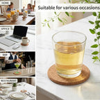 Tebery 20 Pack Cork Coasters Round, 3.9" Bar Coasters - Image 5