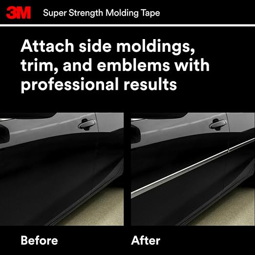 3M Super Strength Molding Tape 03616, 7/8 in x 15 ft Each, Heavy Duty - Image 6