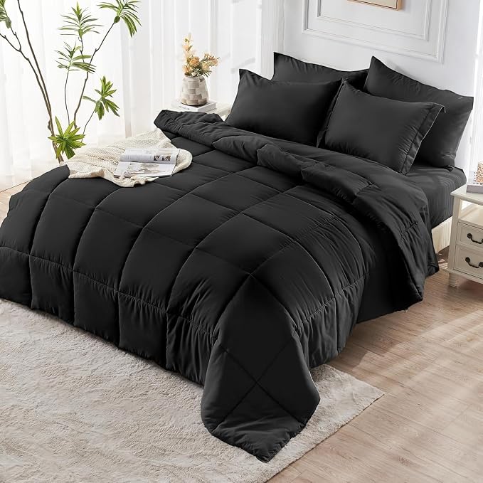 JOLLYVOGUE King Comforter Set, Ultra-Soft Bed in a Bag King Size 7 Pieces - Image 7